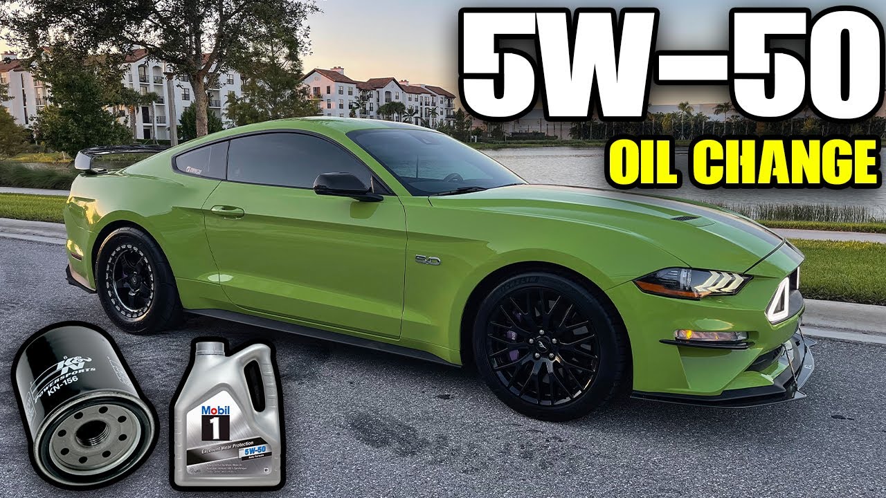 HOW TO DO AN OIL CHANGE ON YOUR 2018+ MUSTANG GT! (CHANGING SALLY TO 5W-50 PER WHIPPLE) #FORD #V8