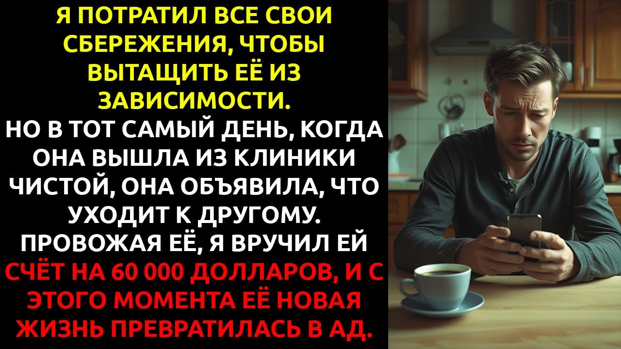 Я отдал ПОСЛЕДНИЕ деньги на её лечение — а она променяла меня на своего наставника.