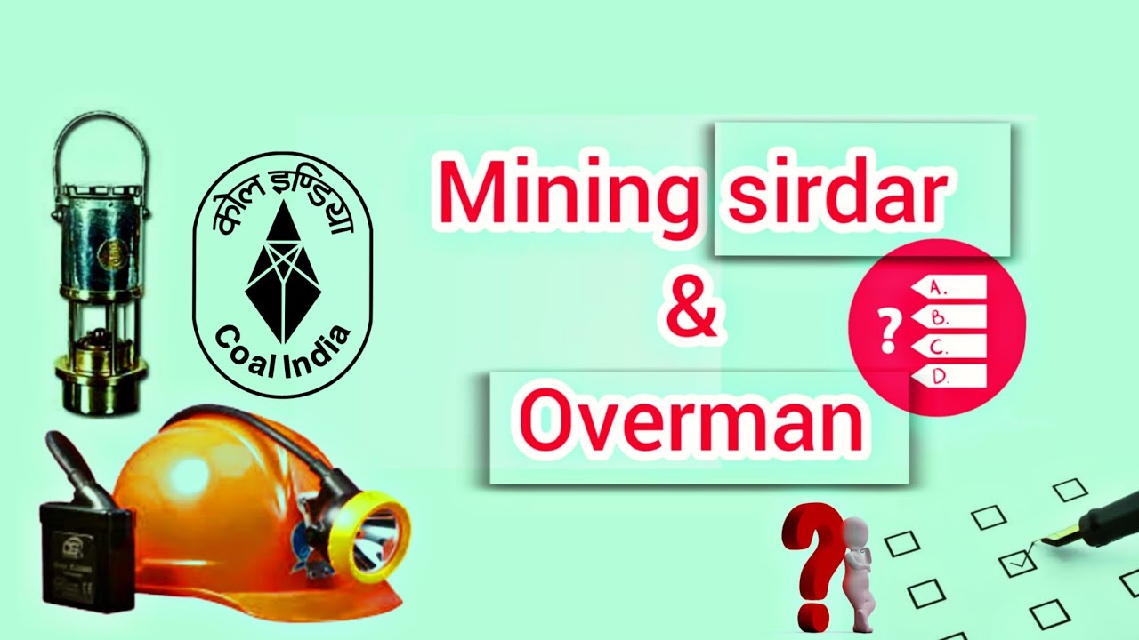 OBJECTIVE QUESTIONS FOR MINING SIRDAR AND OVERMAN EXAMINATION |MCL | CCL | Mining Video