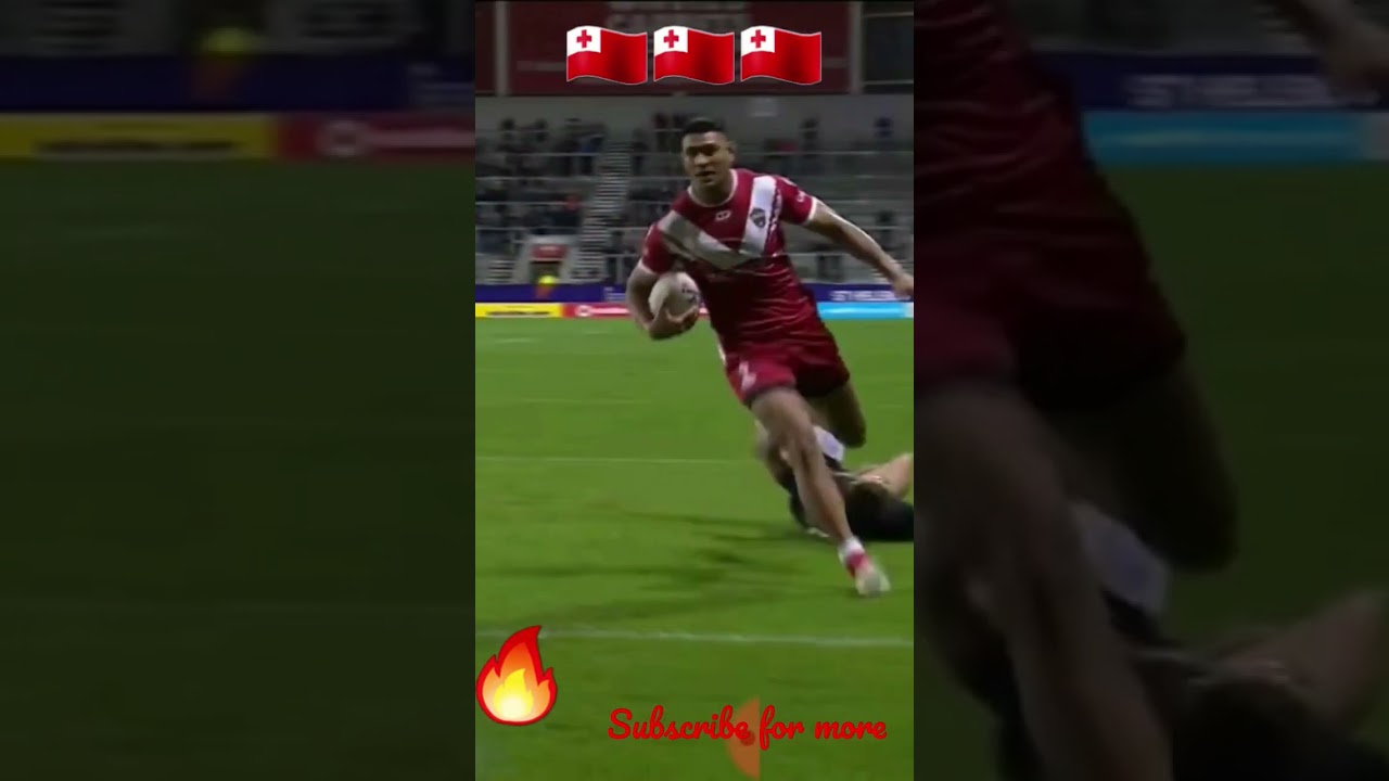 Tonga vs Wales Try🔥🔥#short  #rugbyleague #rugby #nrl #rlwc
