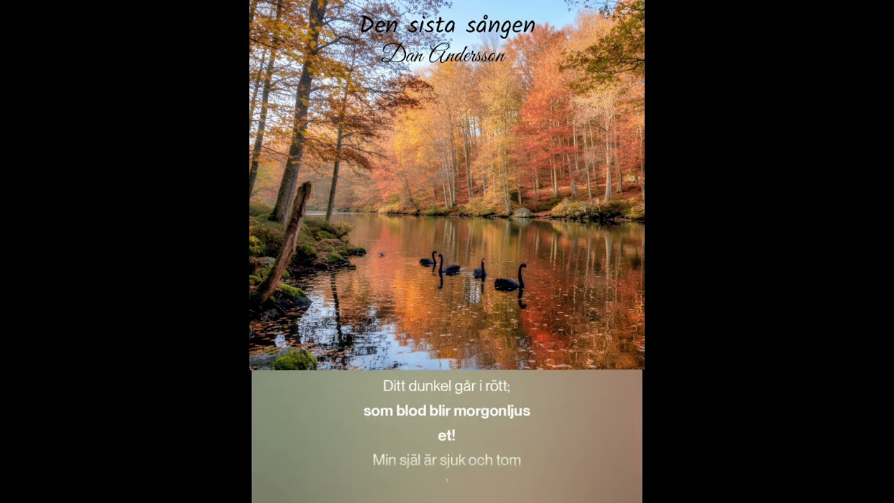 Den sista sången. Text: Dan Andersson 