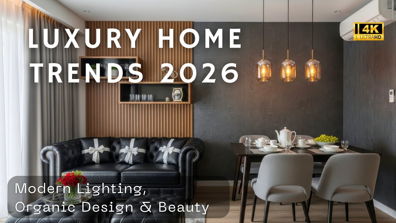 Luxury Home Trends 2026: Modern Lighting, Organic Design & Timeless Interior Beauty