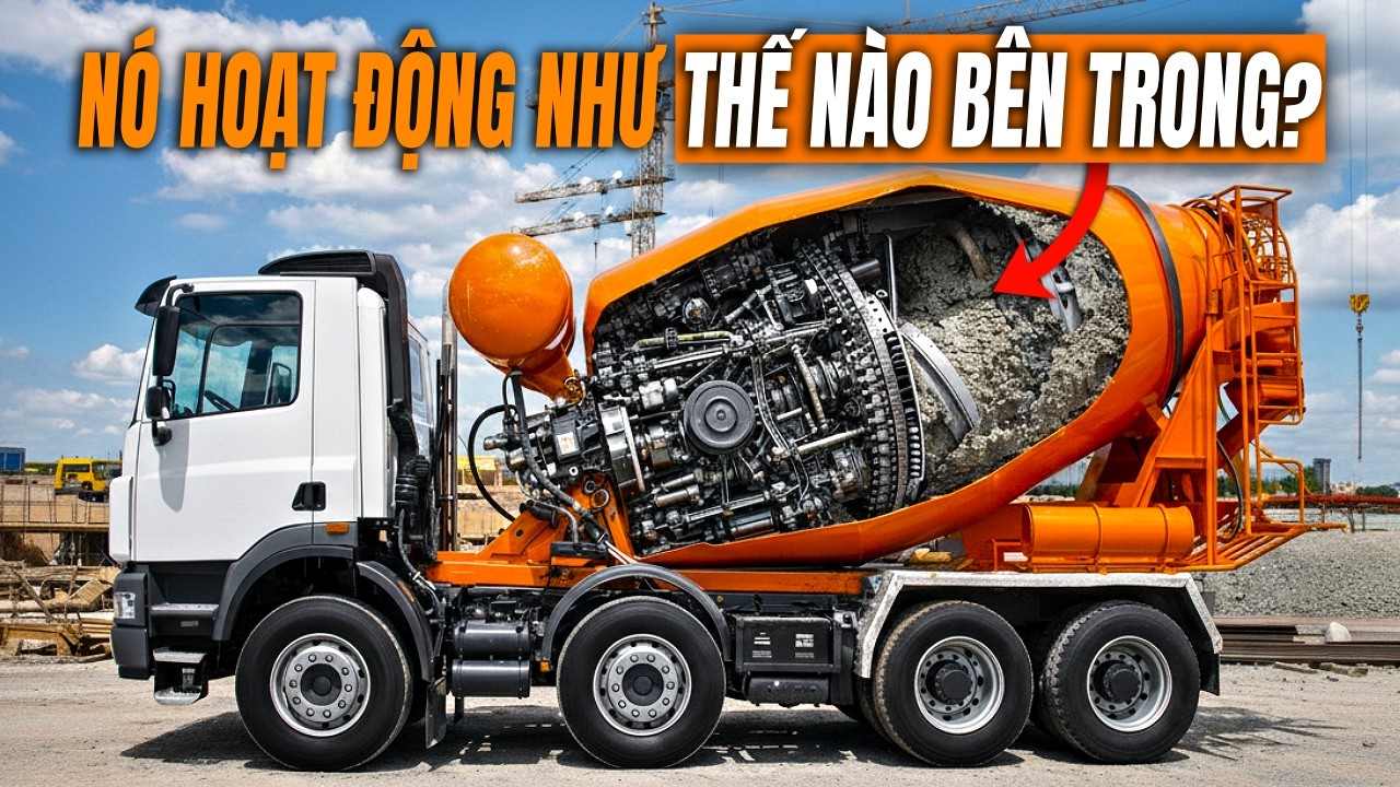 Công nghệ ẨN GIẤU sau những chiếc xe bồn trộn bê tông!