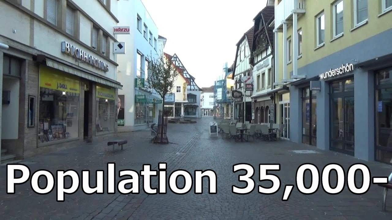Walking in  Sinsheim Germany, ドイツ ジンスハイム ウォーキング