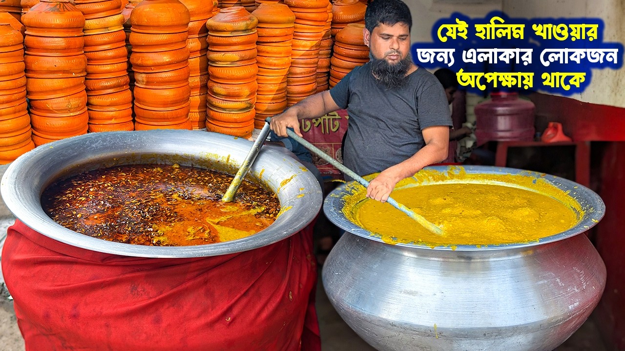 বিখ্যাত ফয়েজ বাবুর্চির পাকিস্থানী স্টাইলে হালিম রান্নার রেসিপি