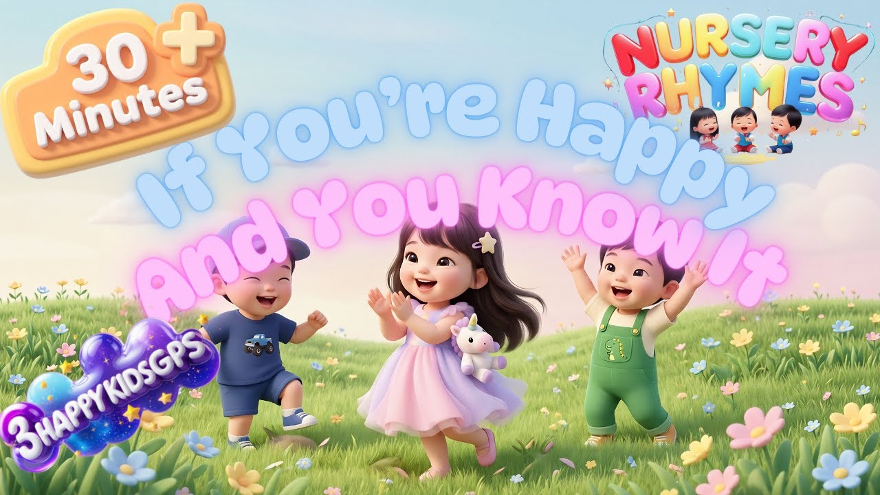 If You’re Happy and You Know It 30 Minutes | Action Songs & Nursery Rhymes for Toddlers