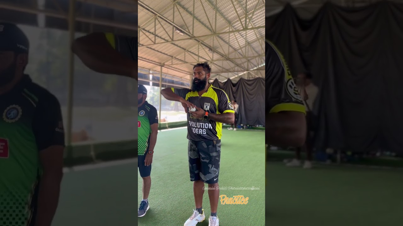 Kerala strikers team practice|celebrity cricket league #ytshorts #shorts #cricket #kerala