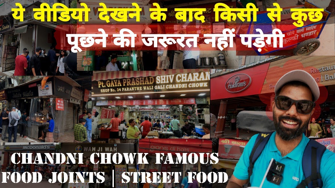 Chandni Chowk Street Food Tour | Famous Food Joints | Street food India