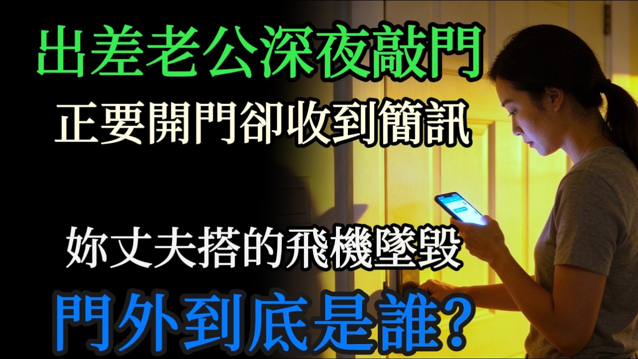 深夜老公瘋狂敲門，正要開門卻收到死訊：他搭的飛機墜毀了！那門外到底是誰？