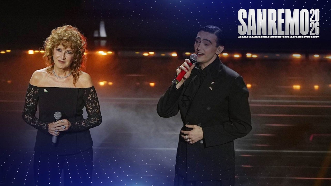 Sanremo 2026 - Michele Bravi e Fiorella Mannoia cantano Domani è un altro giorno