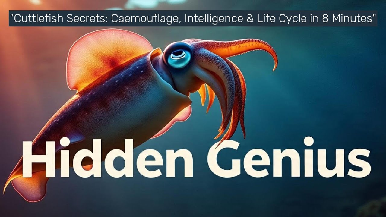 &ldquo;Cuttlefish Secrets: Camouflage, Intelligence & Life Cycle in 10 Minutes&rdquo;#animals #ocean