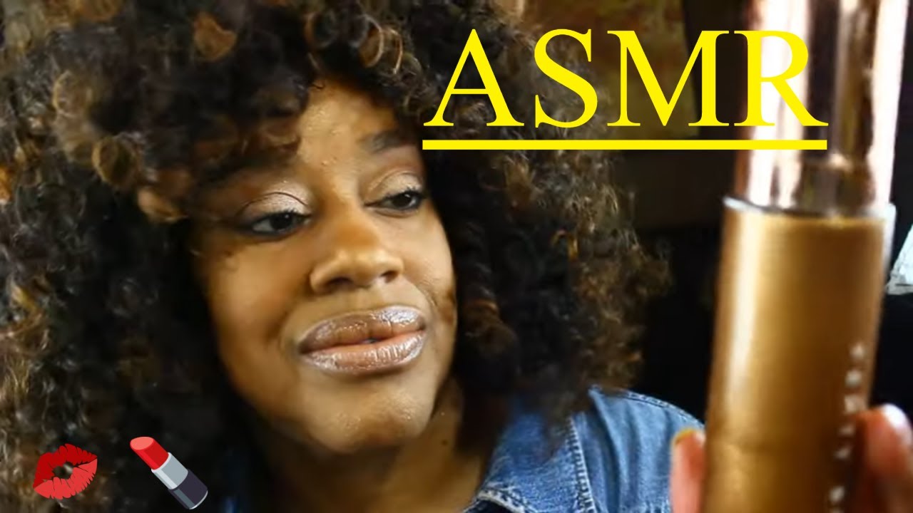 ASMR  GRWM 💄💋 Makeup Application ASMR Triggers Whispering Tapping Lipstick Application