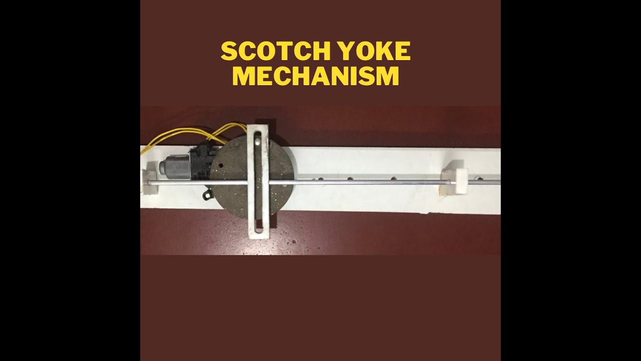 Scotch yoke mechanism DIY.