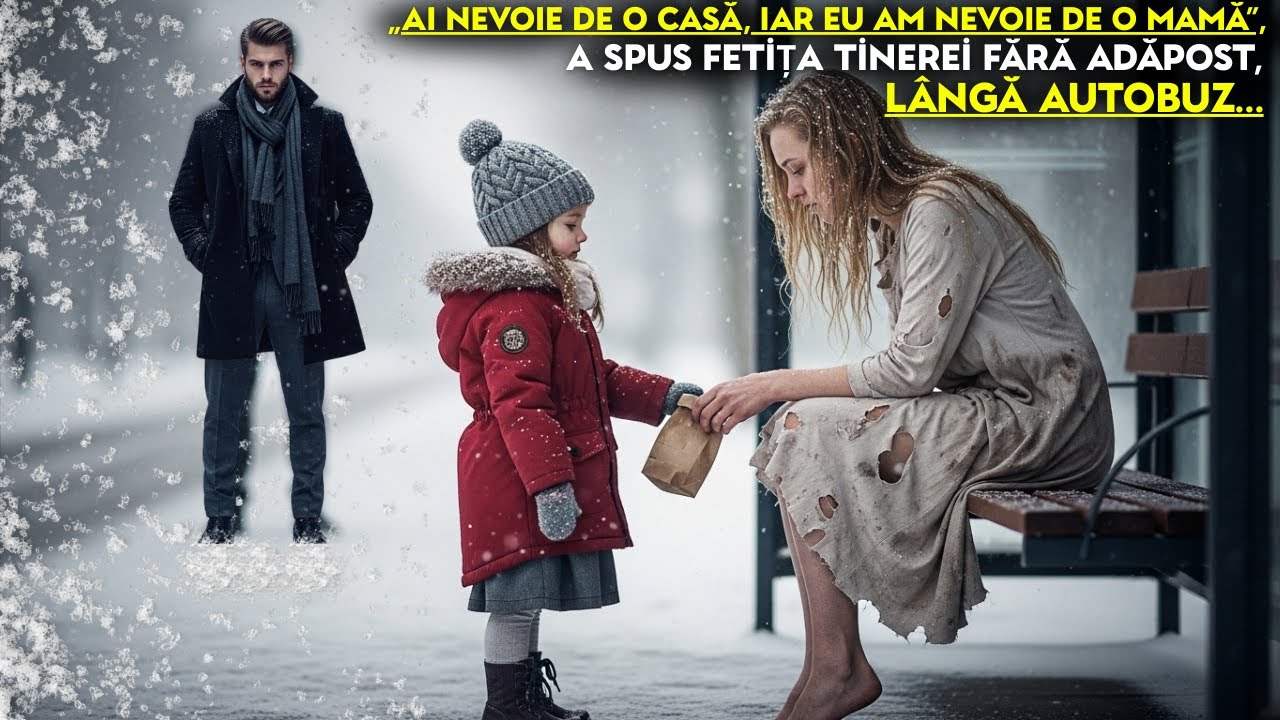 „Ai nevoie de o casă, iar eu am nevoie de o mamă”, a spus fetița tinerei fără adăpost, lângă autobuz