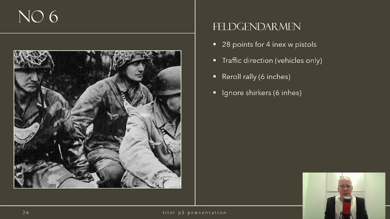 Top 10 competitive German units