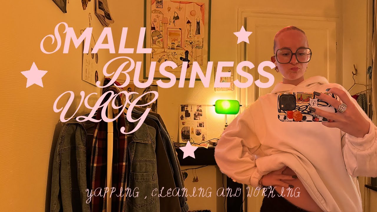 luludrawww - fangirl CEO * the vlog - cleaning, packing orders and going to Paris