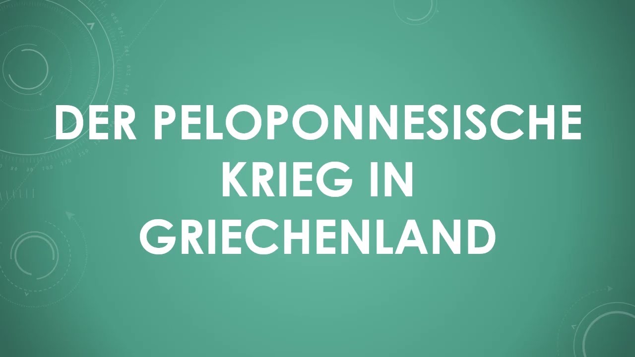 Der Peloponnesische Krieg in Griechenland