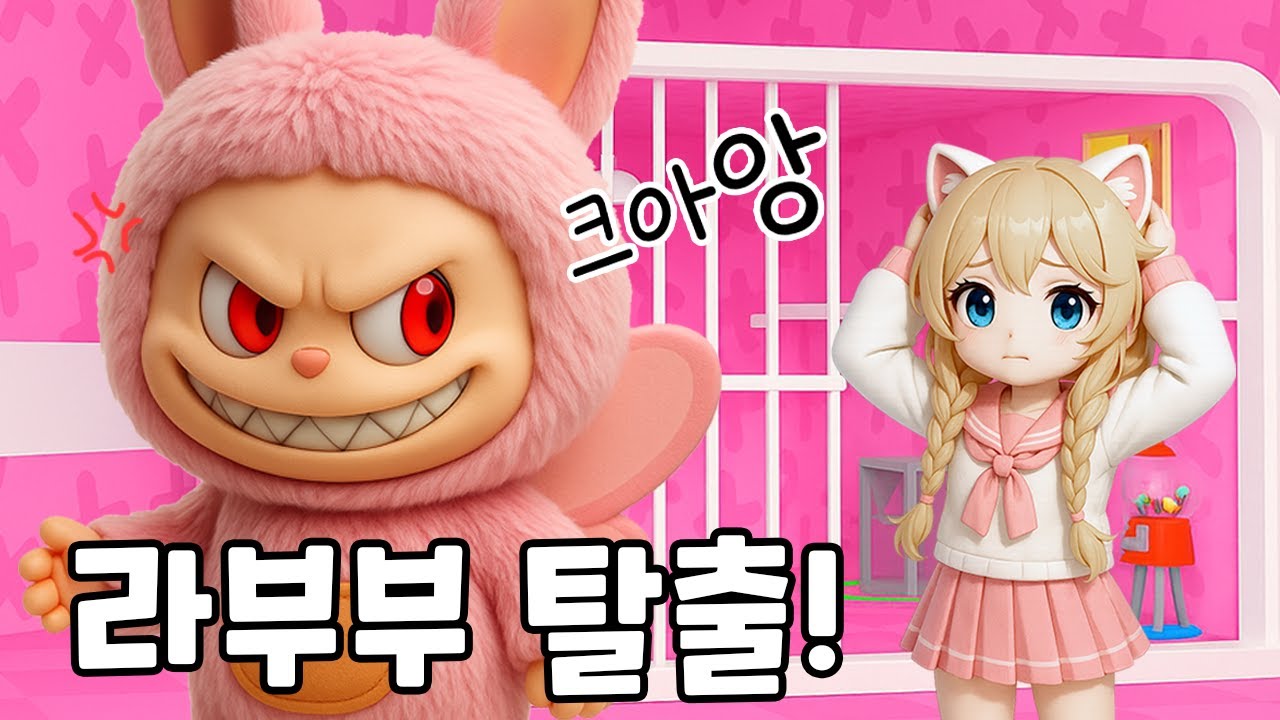 💗핑크 감옥에서 도망쳐요! 라부부 탈출 대작전🔥 (Pink Labubu Obby)