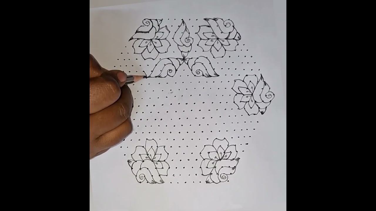 25*13 Middle Dot Big Kolam Design|| Pongal Rangoli Designs #chukkalamuggulu #bigrangoli #bigkolams 