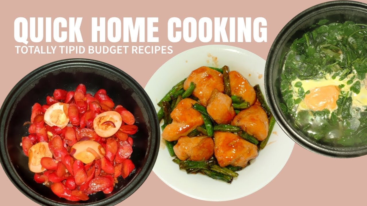 Living Alone In The Countryside: Cooking simple meals - Hotdog Recipe And Camote Tops Recipe