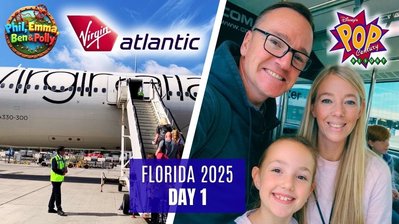 ФЛОРИДА 2025 | ДЕНЬ 1 | Манчестер – Орландо, Virgin Atlantic | 25 АВГУСТА