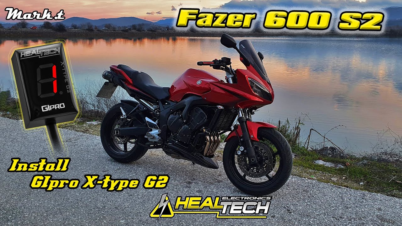 Τοποθέτηση healtech ένδειξη ταχυτήτων σε yamaha fazer 600! (install gear indicator fz6)