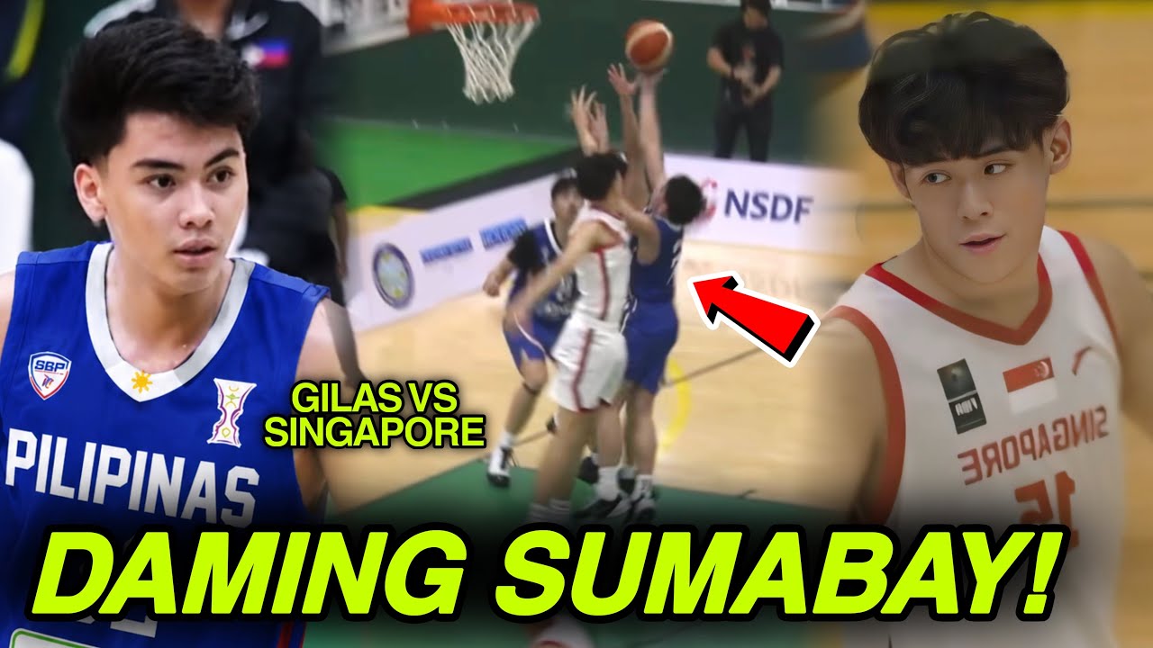 Daming pang sumabay kay Chog! GILAS VS SINGAPOR | U18 Asia Cup SEABA Qualifiers 2026 