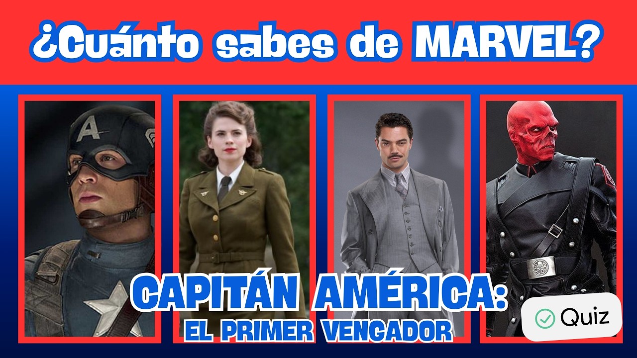 ¿ERES fan del CAPITÁN AMÉRICA? Demuestra tu nivel en este QUIZ I MARVEL QUIZ