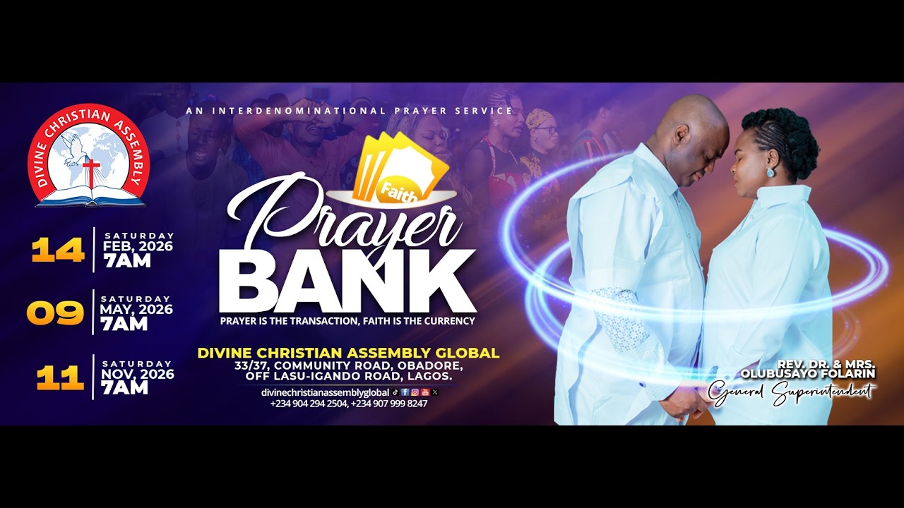 PRAYER  BANK - DIVINE NEGOTIATIONS AND INTIMACY - 14TH FEBRUARY, 2026