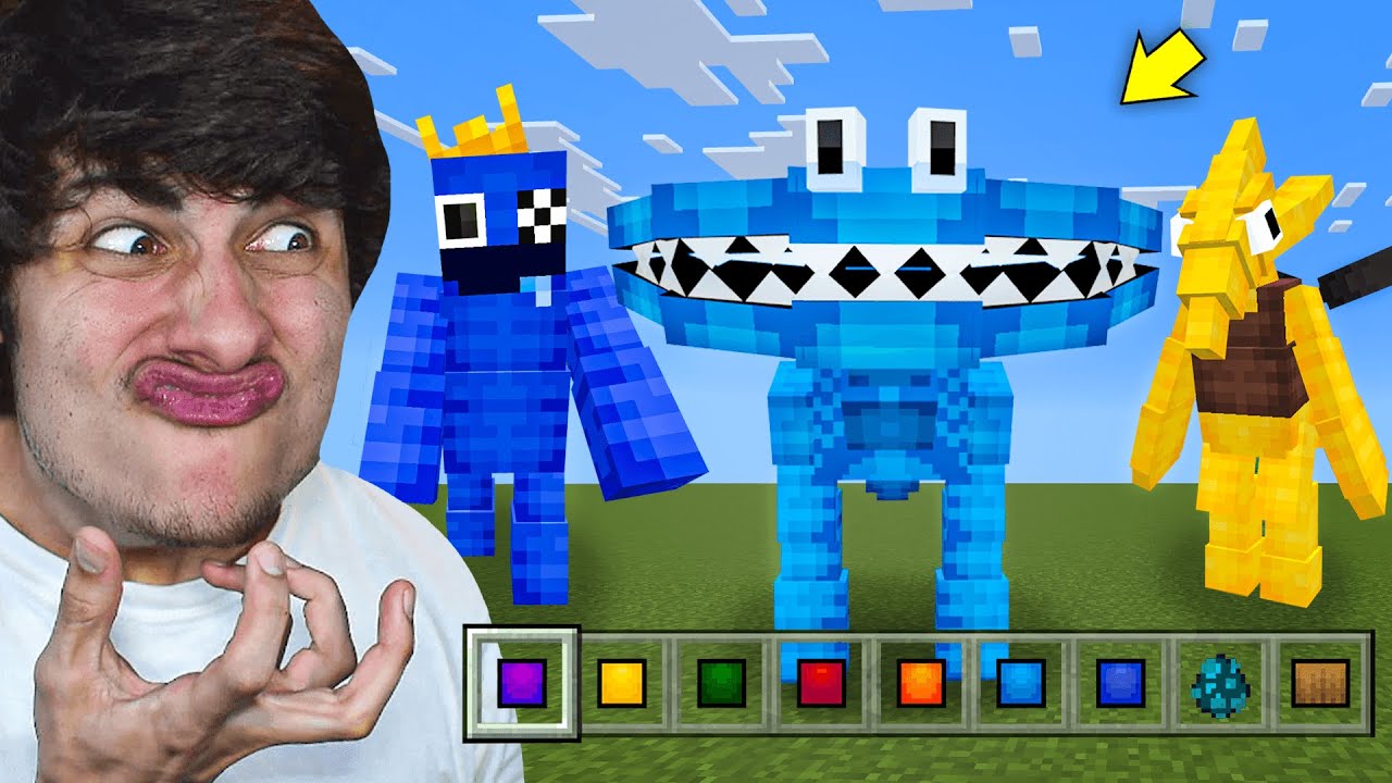 JE JOUE À UN MODE RAINBOW FRIENDS 2 MINECRAFT... (c'est trop cool)