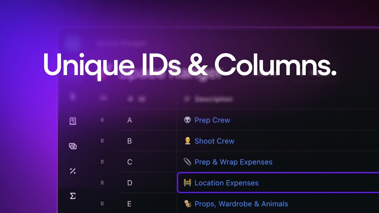 Stop Budget Confusion &ndash; Use Unique IDs & Columns