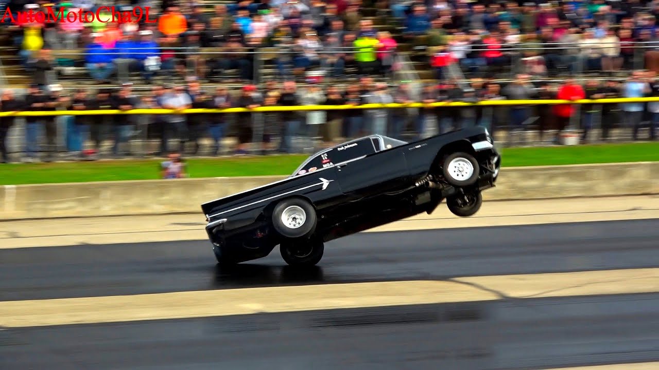 OLD SCHOOL Wheel Standing Championships at Byron Dragway OLD SCHOOL CARS AMERICAN MUSCLE