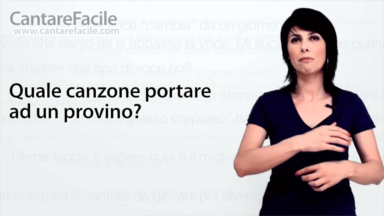 Quali canzoni bisogna portare ad un provino? - Domande su Canto #37
