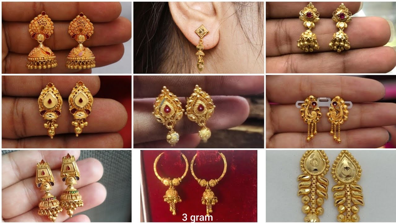  gold jewellery designs 3 gram 