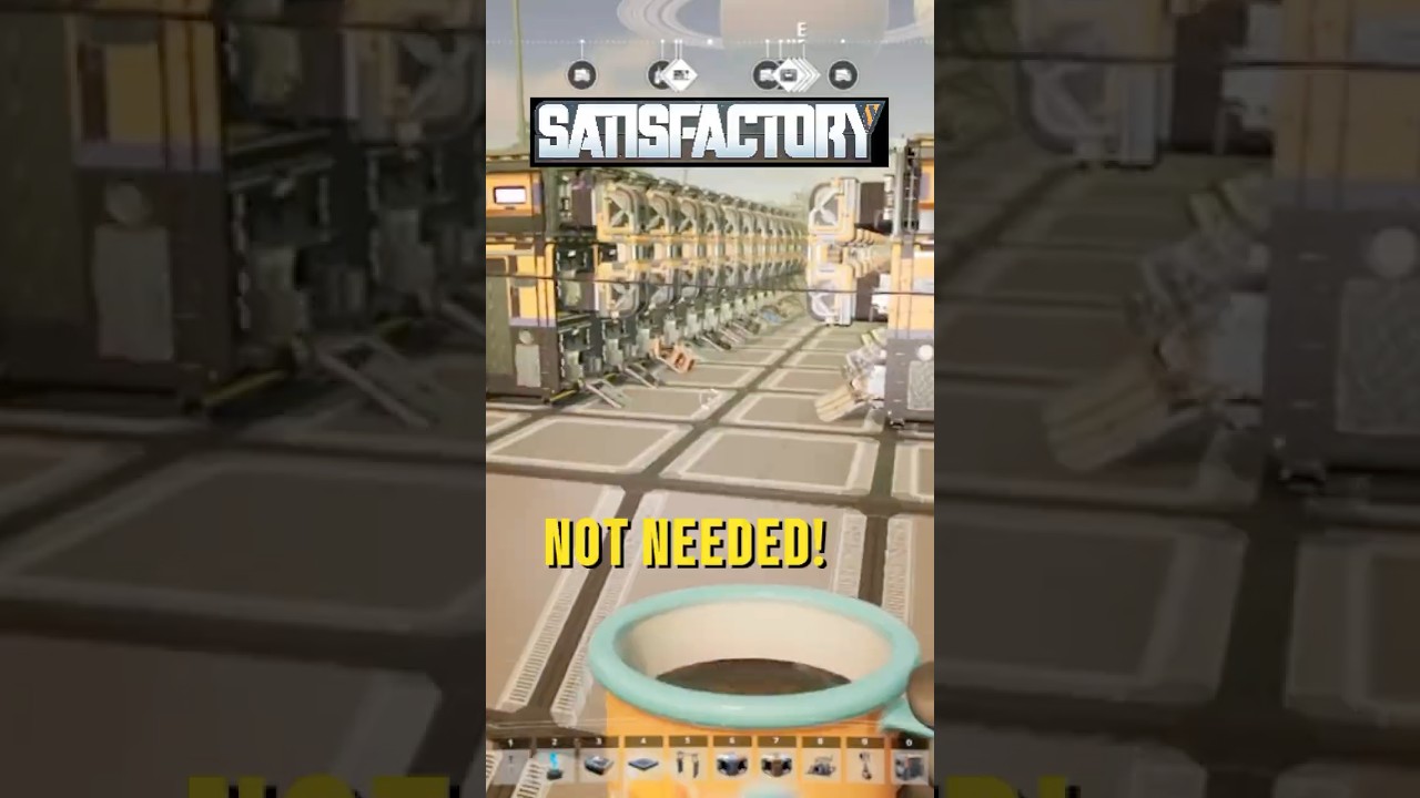 I Gave Up on Building a Mall In Satisfactory and Am Just Using Dimensional Storage #shorts