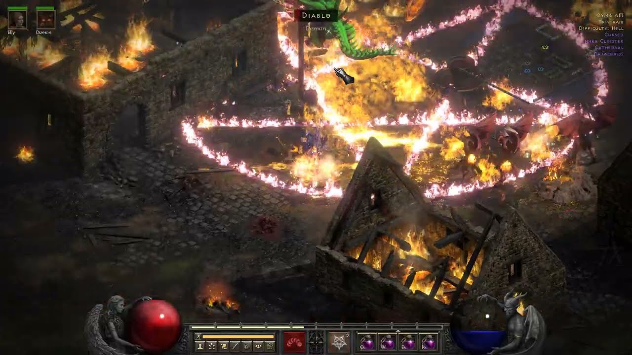 D2R Fire Warlock Uber tristram