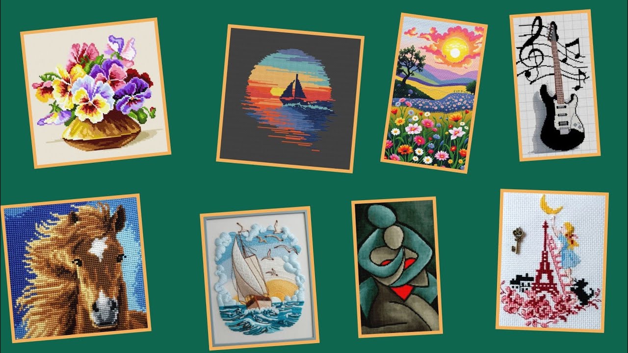 Pretty and beautiful cross stitch design