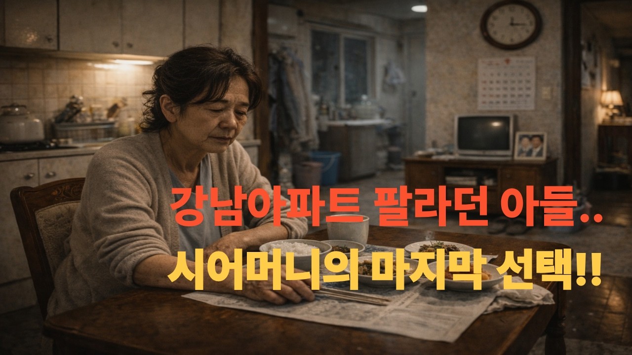 강남아파트 팔라던 아들.. 시어머니의 마지막 선택
