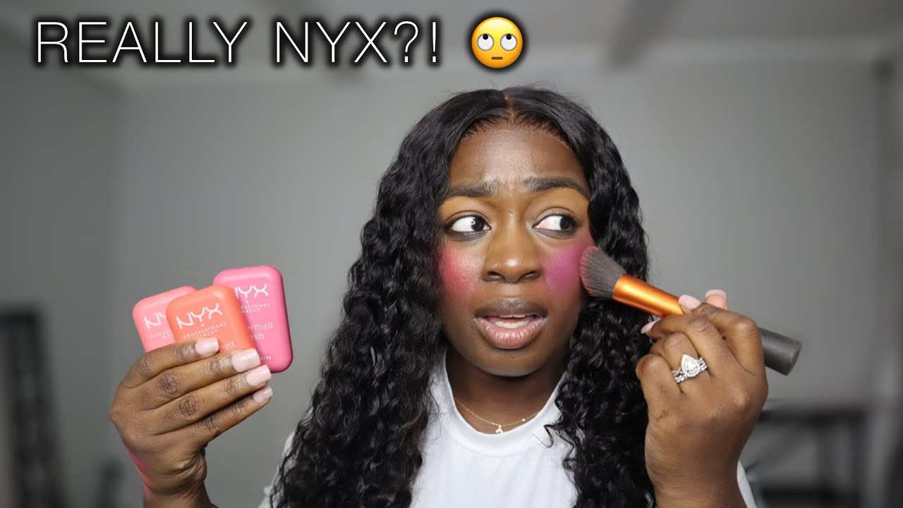 Swatching $10 #Buttermelt blushes from NYX COSMETICS| Dark Skin Friendly| My real thoughts
