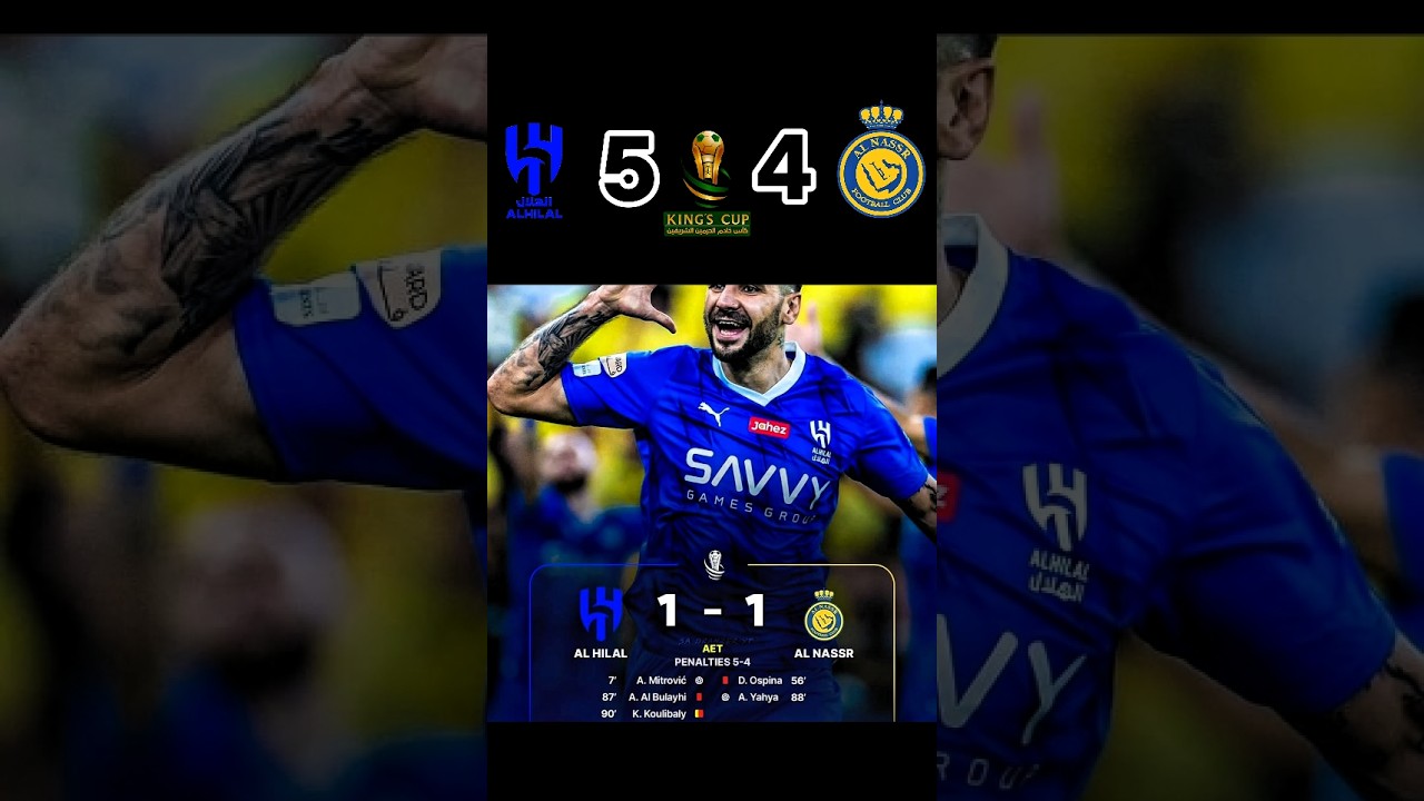 Ronaldo&rsquo;s Reaction 😱 | Al Nassr vs Al Hilal Penalty Shootout 2023#shorts