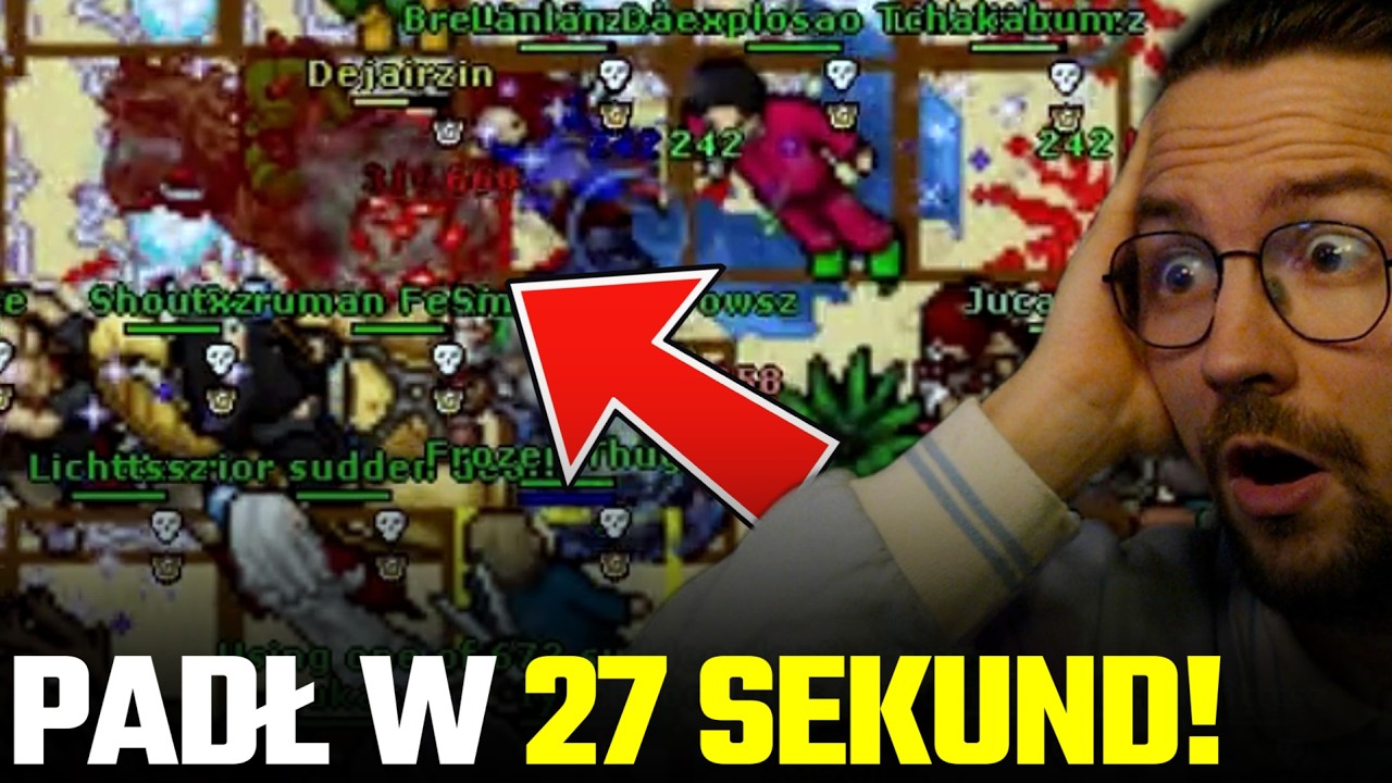 TOP 1 GRACZ Tibii UBITY przez PK na 3070 LVLU!