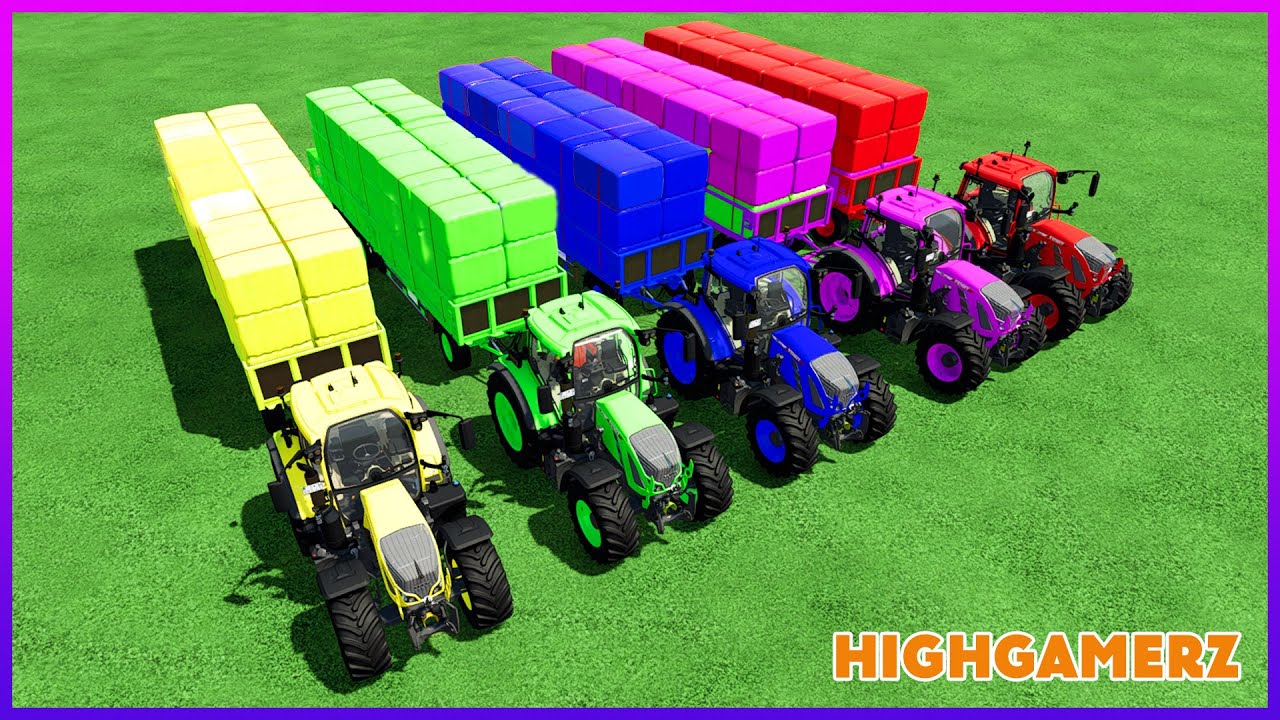 Transporting COTTON By Colored Fendt With Mercedes Truck - Farming Simulator 22