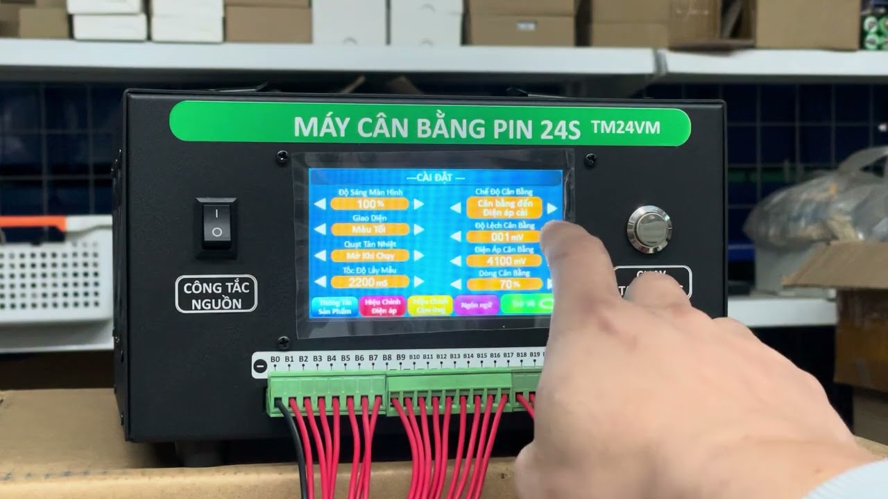 HDSD máy cân bằng cell pin TM24VM 2025