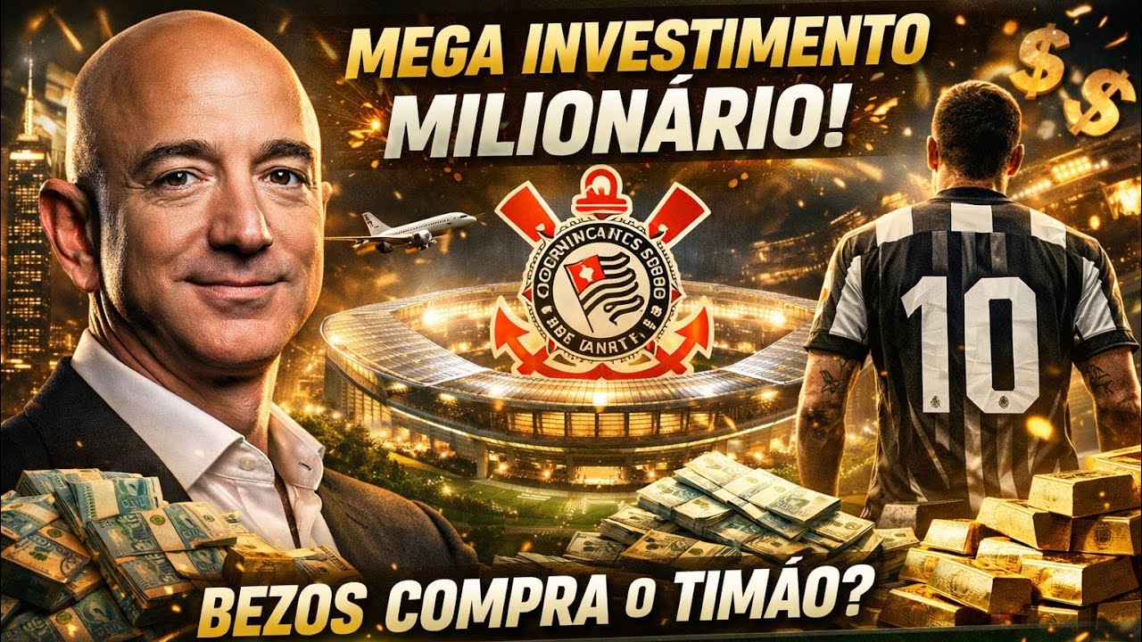 BOMBA URGENTE! JEFF BEZOS AUTORIZA INVESTIMENTO DE R$620 MILHÕES NO CORINTHIANS E CHOCA O FUTEBOL!