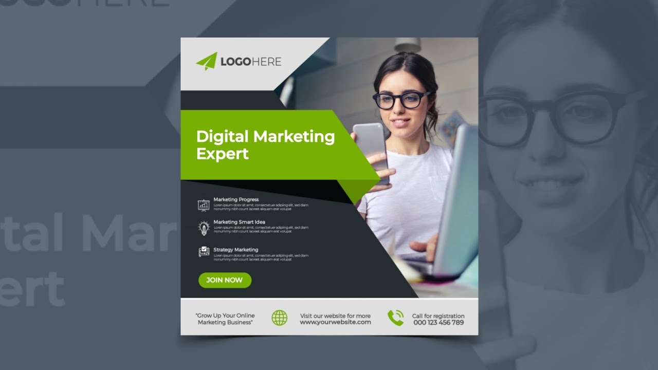 How To Design A Social Media Advertisement Post In Pixellab
