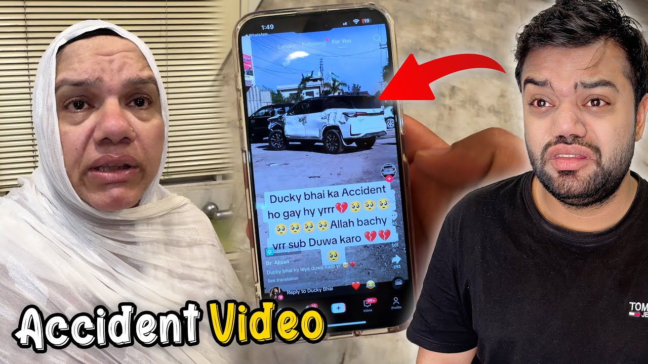 Mama Meri Gari Ki Accident Video Dekh Kar Ro Pari 😭💔 | Truth About Fake Car Accident Video 🙏🏻