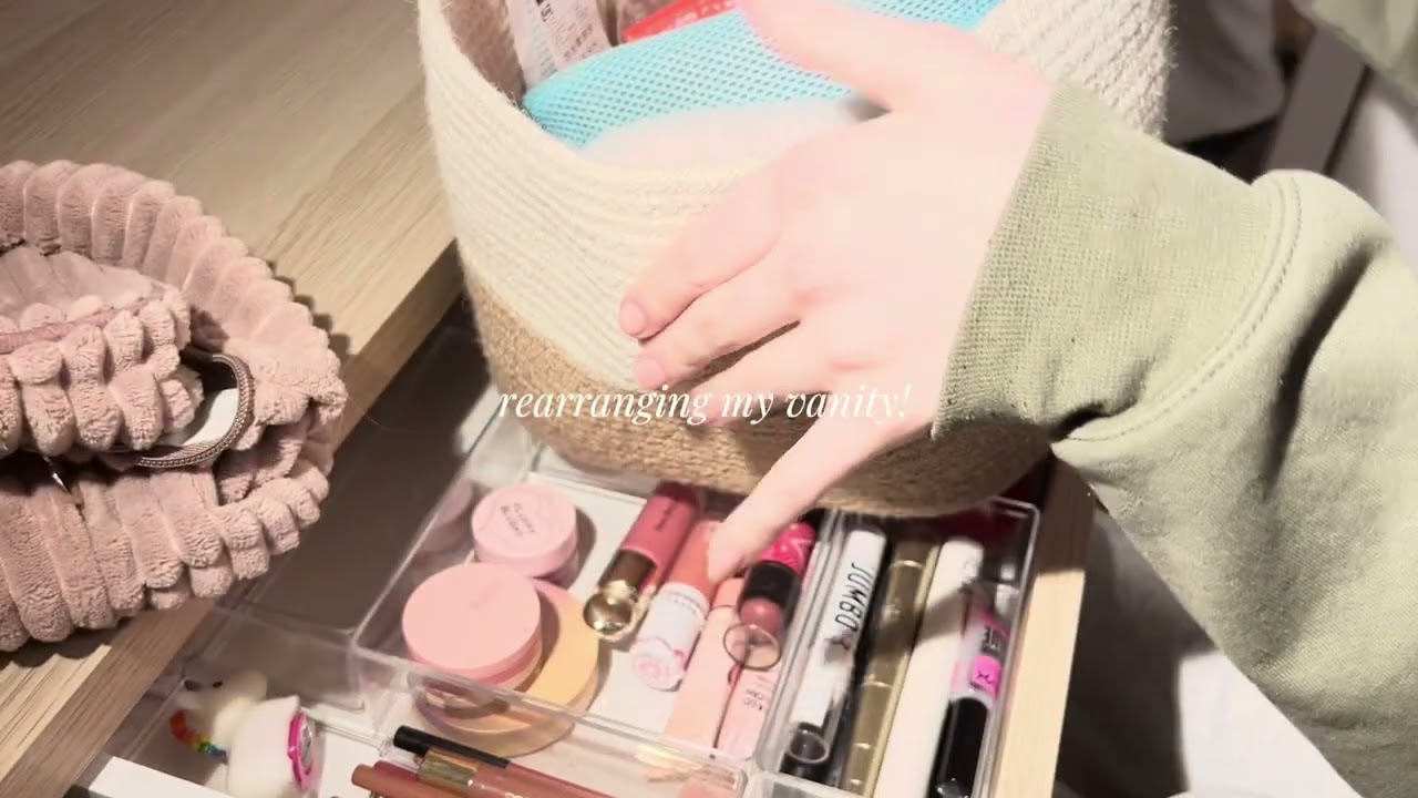 vanity makeover! 🤩🫶🏻✨ #foryou #aesthetic 