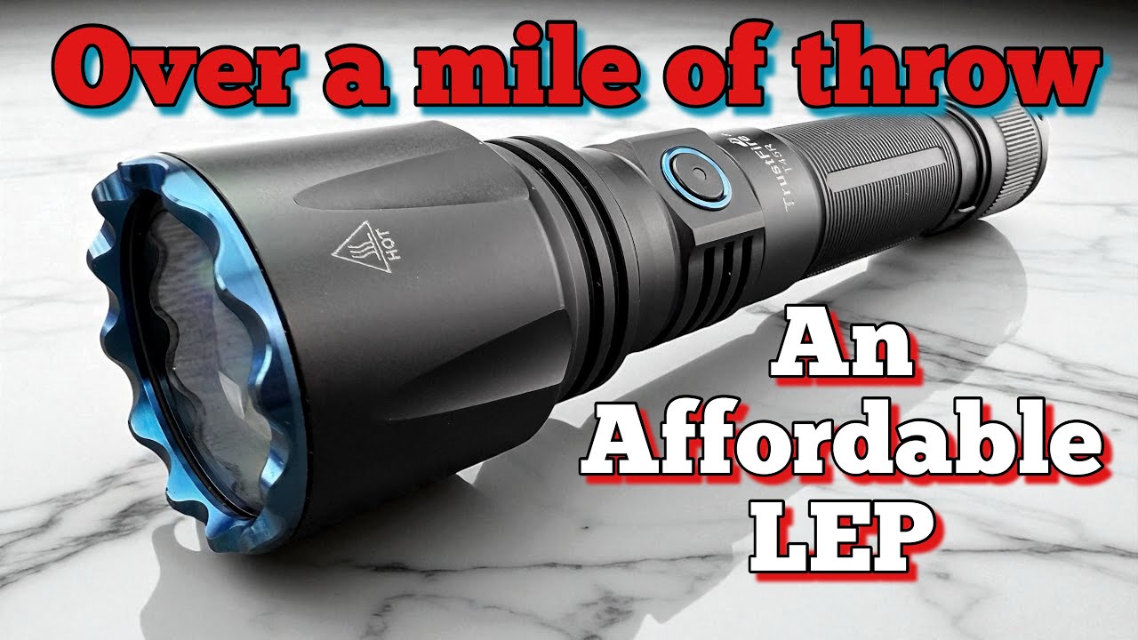 Laser technology drops in price finally! LEP flashlight from Trustfire is impressive & affordable. 