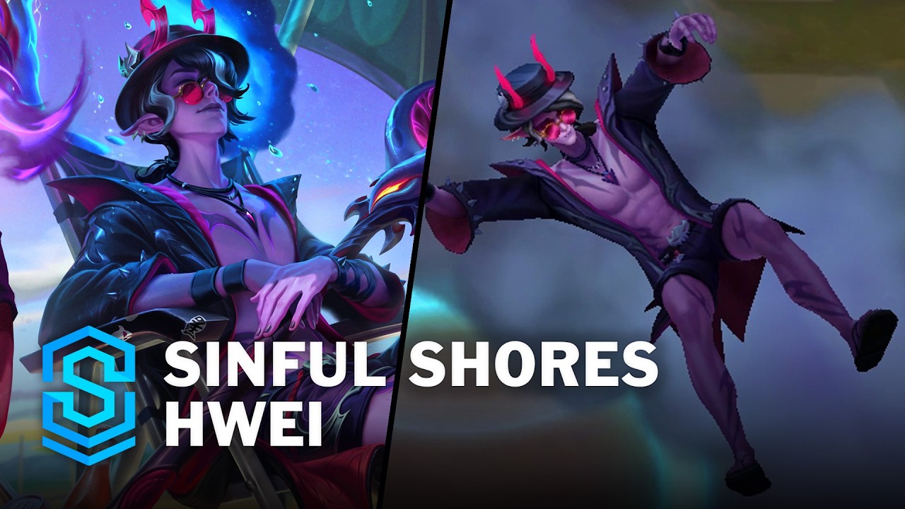 Sinful Shores Hwei Skin Spotlight - Pre-Release - PBE Preview - League of Legends