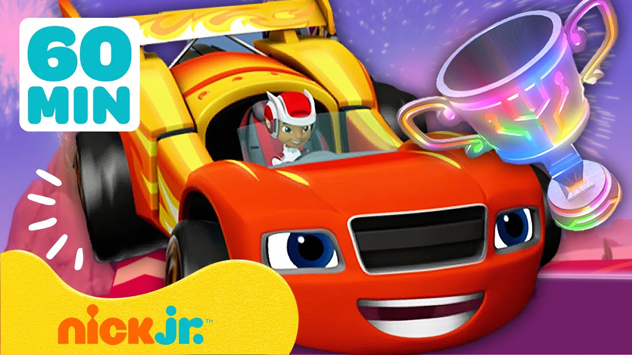 Blaze and the Monster Machines |  Os Melhores Resgates de Dia de Corrida do Blaze! 💥 | Nick Jr.